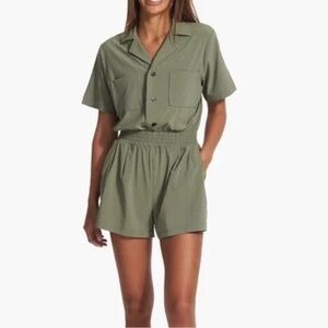 Vuori Green Utility Romper